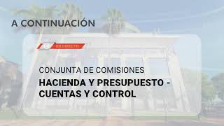 Conjunta de comisiones Hacienda y Presupuesto  Cuentas y Control  26112024 [upl. by Robenia]