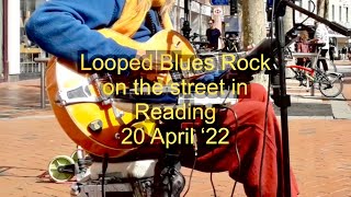 Blues Rock on the street in Reading UK  ‘Blue’ original [upl. by Ardyth]