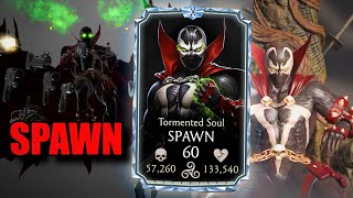 Spawn is Crazy  MK Mobile SPAWN Gameplay New Dragon Krystal Packs [upl. by Behlke]