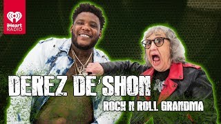 Derez DeShon Explains quotFed Upquot  Shows Off His Tattoos  Rock N Roll Grandma [upl. by Haeel]