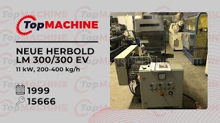 NEUE HERBOLD LM 300300 EV Grinder used [upl. by Anikas310]