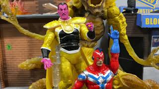 DC Multiverse Commander Steel and Sinestro Parallax Gold Label action figure review [upl. by Aihpos]