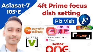 4ft Prime focus dish par Asiasat7 Dish setting 21112023 [upl. by Waite]