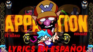 MARIOS MADNNES  APPARITION V2 Lyrics En Español  Vs Wario Apparition remake Letra en español [upl. by Adnala181]