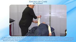 CNA Skill Performing Modified Passive Range of Motion for One Shoulder [upl. by Ylicec]