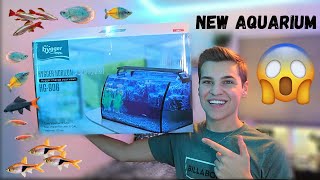 Hygger 8 Gallon Aquarium Kit UNBOXING AND SETUP [upl. by Atteyram]