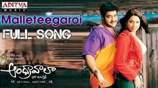 Andhrawala Telugu Movie Malleteegaroi Full Song  JrNTR Rakshita [upl. by Neetsuj]