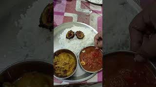 Sunday lunch thali yummy cooking recipe shortsvideo [upl. by Reh990]