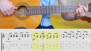 Yesterday Beatles guitar lesson Tabs Chords Notes [upl. by Noguchi]