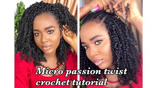 Micro passion twist crochet tutorial  Beginner friendly [upl. by Kremer]