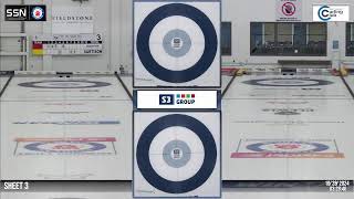 Sasktel Curling Stadium  Swift Current  Sheet 3 102824 [upl. by Assereht284]