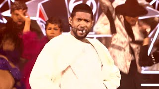 Usher Opens Super Bowl Halftime Show With Hit Caught Up [upl. by Tilagram]