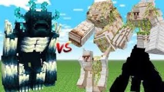 ALL WARDENS vs ALL IRON GOLEMS in Minecraft  All Mutant Wadens vs Mutant Iron Golems [upl. by Annerb]