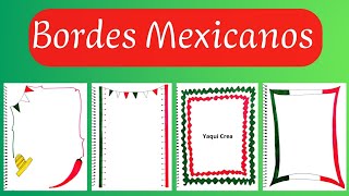 Bordes Mexicanos para Cuadernos [upl. by Eiltan]