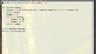 Convert hexadecimal to decimal in python pt 2 [upl. by Brenn]