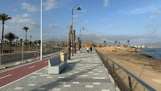 The New Alamillo Seafront Promenade Puerto de Mazarrón Spain [upl. by Prent]