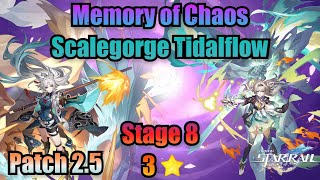 Scalegorge Tidalflow 8  3 Stars Clear Memory of Chaos  Honkai Star Rail 25 [upl. by Cofsky]