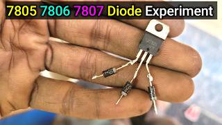 7805 ic Voltage Regulator Diode Experiment  Voltage Booster Diode  Electronics Verma [upl. by Hsirrehc]