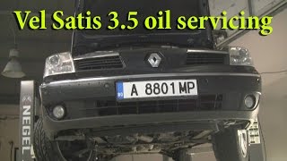 Renault Vel Satis 35 oil servicing [upl. by Nereen]