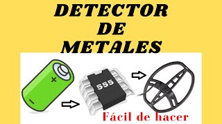 DETECTOR de METALES CASERO ⚡ Fácil de Hacer [upl. by Savadove745]