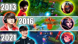 LA MEJOR JUGADA DE FAKER DE CADA AÑO  League Of Legends [upl. by Autumn]