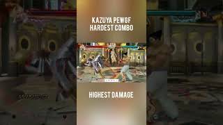 Kazuya Pewgf Hardest Combo Highest Damage tekken8 kazuya [upl. by Nwahsud]