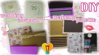 ♥ DIY Makeup Magnet Palette w Cardboard  Bahasa Indonesia ♡ English ♥ [upl. by Inverson683]