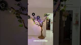 Making artificial plant three🌱☘️ artificialplantthree sapnadevalkar three homedecoration plant [upl. by Tirma]