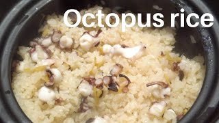 Rice with Octopus Takomeshi  Recipe  たこ飯の作り方 レシピ [upl. by Caassi]