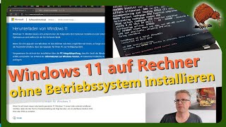 Windows 11 auf Rechner ohne Betriebsystem  FreeDOS installieren [upl. by Hambley210]