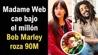 Madame Web recauda menos de 1 millón por día Bob Marley roza 90M en Taquilla Mundial Demon Slayer [upl. by Rolf859]