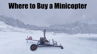 Where to Buy a MINICOPTER in Rust [upl. by Schindler]