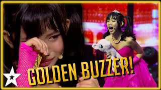 Nervous 12 Year Old Singer Wins the GOLDEN BUZZER  Kids Got Talent [upl. by Plossl]