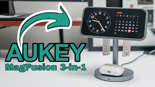 AUKEY MagFusion 3in1 Fast Wireless Charging Station Review [upl. by Marijn]