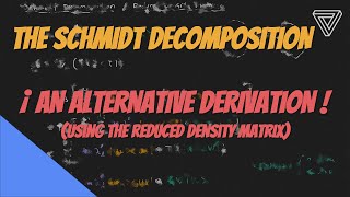 The Schmidt Decomposition using Reduced Density Matrices [upl. by Sulamith]