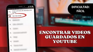 🔍 Cómo ENCONTRAR VIDEOS GUARDADOS en YOUTUBE [upl. by Edivad235]