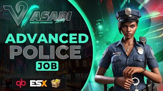 FiveM Advanced Police Job Script  QBCore  ESX   2024 [upl. by Ahsita]