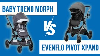 Baby Trend Morph vs Evenflo Pivot Xpand Stroller Comparison  Affordable Budget Strollers [upl. by Adnileb]