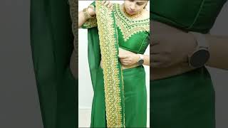 Perfect Silk saree draping for Diwali  How to wear silk saree  saree draping with perfect pleats [upl. by Nnaxor]