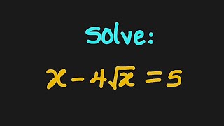 Simple Radical Equation x4√x5 [upl. by Yeliah]