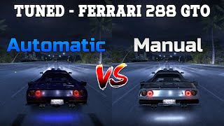 Tuned Ferrari 288 GTO  Automatic vs Manual  Need for Speed Carbon [upl. by Onaicram]