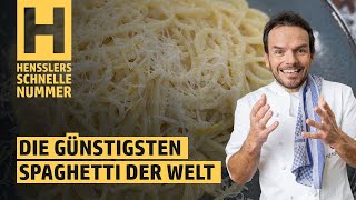 Schnelles Die günstigsten Spaghetti der Welt Rezept von Steffen Henssler  Günstige Rezepte [upl. by Kimon682]