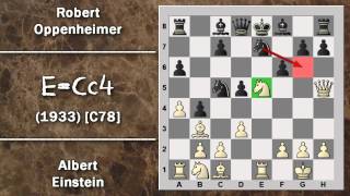 Partite Commentate di Scacchi 40 Einstein vs Oppenheimer  ECc4  1933 C78 [upl. by Ycrep229]