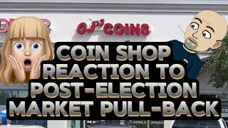 COIN SHOP REACTION to MARKET PULLBACK 11624 [upl. by Einhpets883]