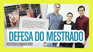 Minha defesa do mestrado 📚 Passei com nota 10 Como foi amp dicas [upl. by Emia]