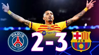 PSG vs Barcelona 23 UEFA Champions League QuarterFinal 1st Leg  MATCH REVIEW [upl. by Itnahsa]