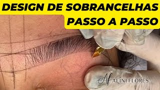 Design de Sobrancelhas Passo a Passo  Eyebrows Shapes  Eyebrow Threading [upl. by Raul]