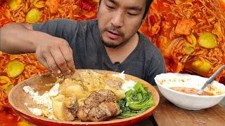 Eating the best Naga Rengma dish called Hinba  crispy pork  kents vlog [upl. by Vikki631]