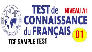 TCF blanc  Test de connaissance du français A1  Video 1 [upl. by Caesar]