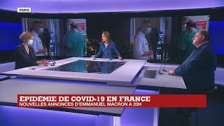 Épidémie de Covid19 en France  nouvelles annonces dEmmanuel Macron à 20h [upl. by Avenej]